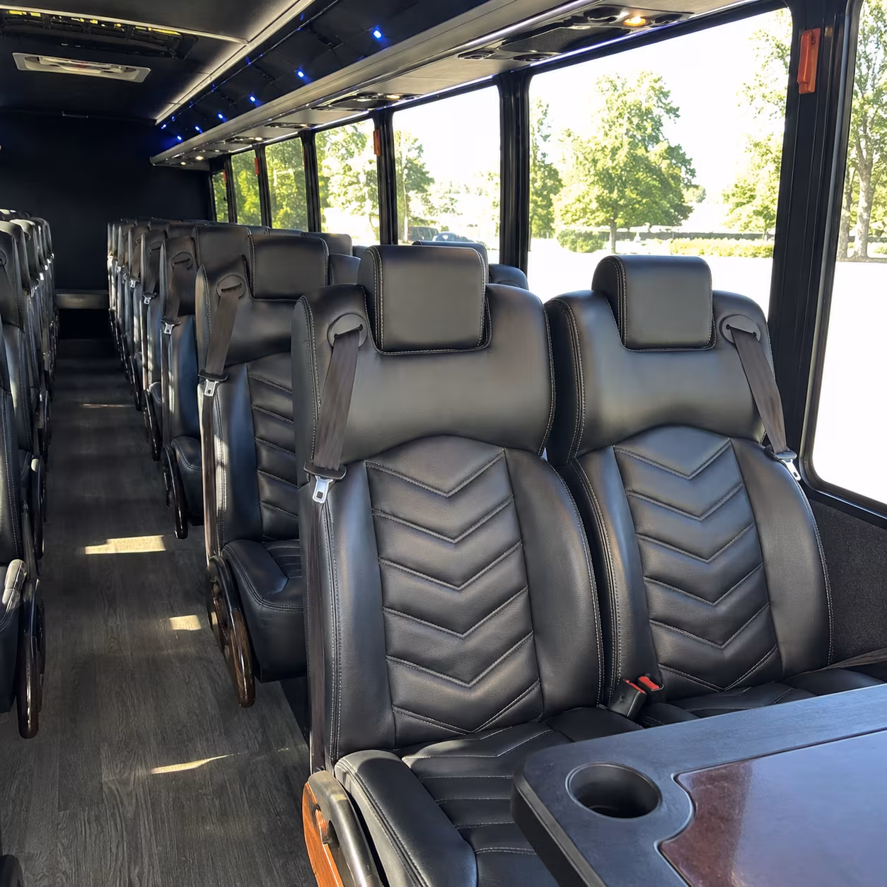 quincy long distance transportation onboard seating